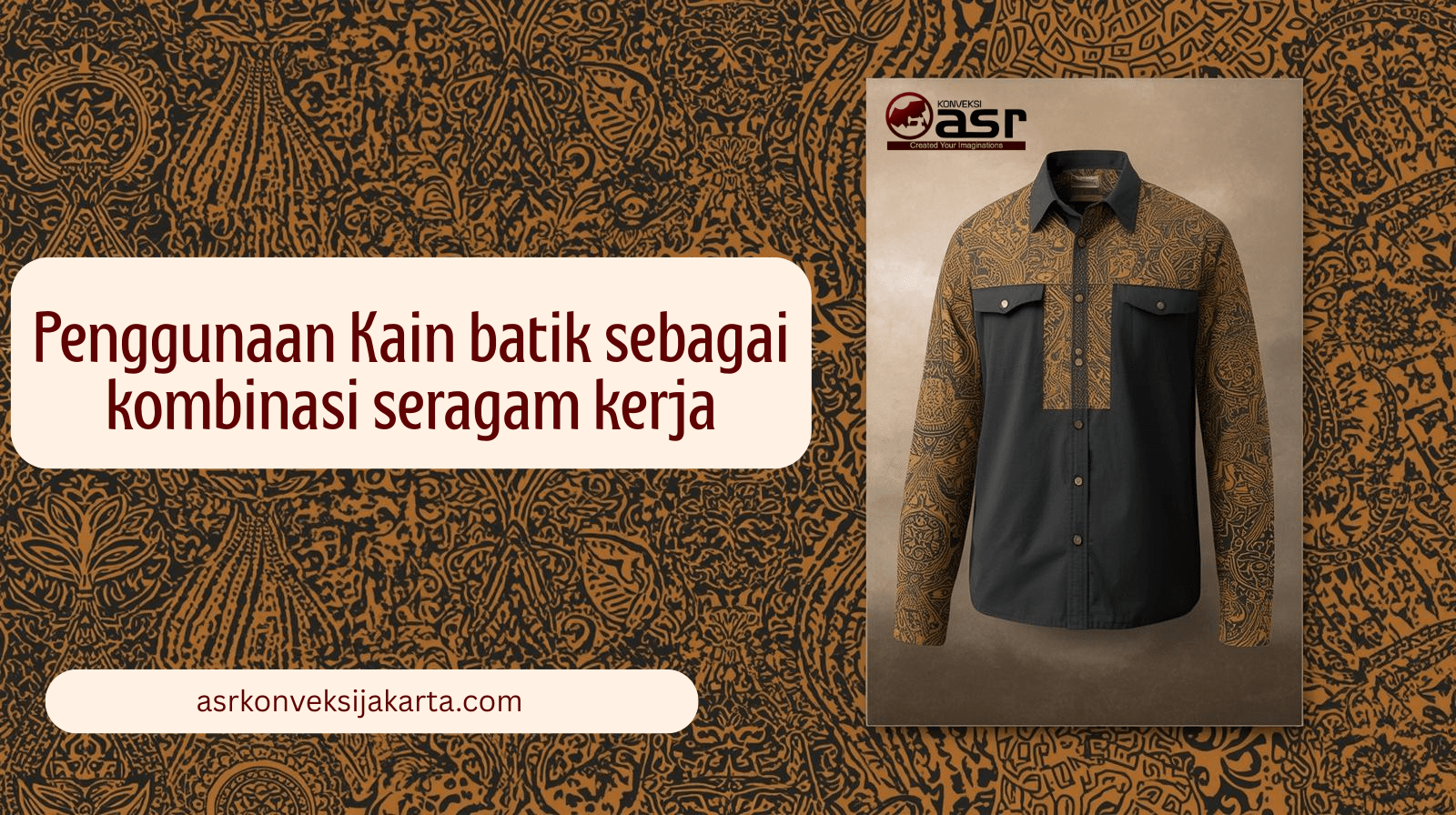 Penggunaan Kain batik sebagai kombinasi seragam kerja