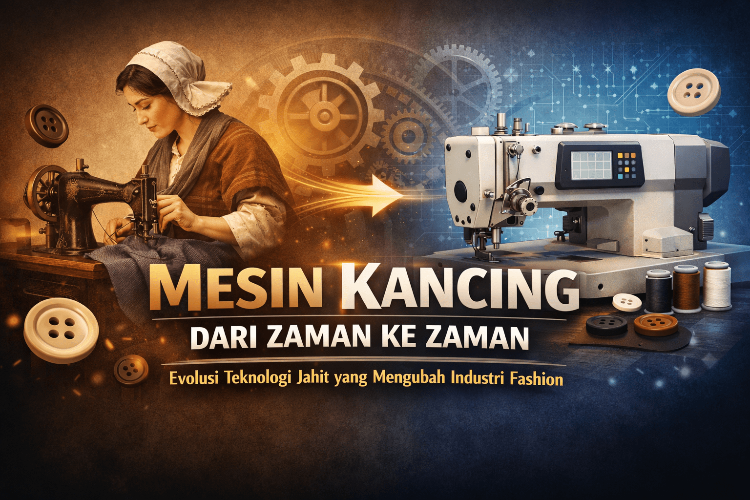 Mesin Kancing dari Zaman ke Zaman